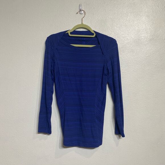 Lululemon Sapphire Blue Kanto Catch Me Long Sleeve Sz 4 - Picture 2 of 12